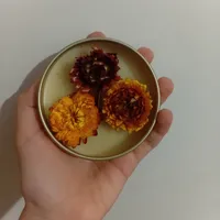 شمع گل گلی توی ظرف