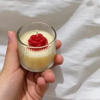 شمع جار گلی